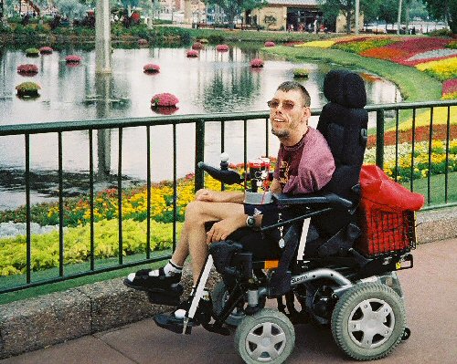 Me at Disney's Epcot Center in Orlando, Florida.